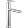 Delta Altado 1.2 GPM Single Hole Bathroom Faucet with Push Pop-Up Drain Assembly Chrome