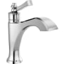 Delta Dorval 1.2 GPM Single Hole Bathroom Faucet with Lever Handle - Less Drain Assembly Chrome