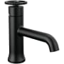 Delta Trinsic 1.2 GPM Single Hole Bathroom Faucet Less Drain Assembly Matte Black