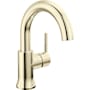 Delta Trinsic 1.2 GPM Single Hole Bathroom Faucet - Includes Metal Push Pop-Up Drain Assembly Brilliance Polished Nickel