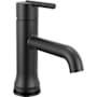 Delta Trinsic Touch2O Touchless 1.2 GPM Single Hole Bathroom Faucet with Push Pop-Up Drain Assembly Matte Black