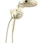 Delta HydroRain 1.75 GPM Multi Function 2-in1 Rain Shower Head and Hand Shower with H2Okinetic PowerDrench and ProClean Lumicoat Polished Nickel