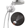 Delta HydroRain 1.75 GPM Multi Function 2-in1 Rain Shower Head and Hand Shower with H2Okinetic PowerDrench and ProClean Lumicoat Chrome