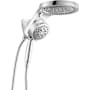 Delta HydroRain 1.75 GPM Multi Function 2-in1 Rain Shower Head and Hand Shower with H2Okinetic PowerDrench and ProClean Lumicoat Chrome