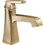 Delta Ashlyn 1.2 GPM Single Hole Bathroom Faucet with Push Pop-Up Drain Assembly Champagne Bronze