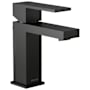 Delta Modern 1.0 GPM Single Hole Bathroom Faucet with Push Pop-Up Drain Assembly - Includes Lifetime Warranty Matte Black