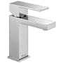 Delta Modern 1.2 GPM Single Hole Bathroom Faucet with Push Pop-Up Drain Assembly - Includes Lifetime Warranty Chrome