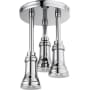 Delta Universal Showering 2.5 GPM Single Function Pendant Shower Head with LED Light Chrome