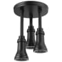 Delta Universal Showering 2.5 GPM Single Function Pendant Shower Head with LED Light Matte Black