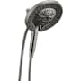 Delta In2ition 1.75 GPM Multi Function 2-in-1 Shower Head and Hand Shower Lumicoat Black Stainless