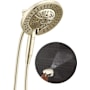 Delta In2ition 1.75 GPM Multi Function 2-in-1 Shower Head and Hand Shower with ProClean Lumicoat Polished Nickel