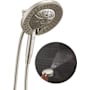 Delta In2ition 1.75 GPM Multi Function 2-in-1 Shower Head and Hand Shower with ProClean Lumicoat Stainless