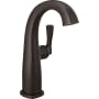 Delta Stryke 1.2 GPM Single Hole Bathroom Faucet with Lever Handle and Arc Spout Less Drain Assembly Venetian Bronze