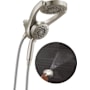 Delta HydroRain 1.75 GPM 2-in1 Shower Head and Hand Shower with ProClean Spray SpotShield Brushed Nickel
