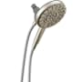 Delta Universal Showering In2ition 1.75 GPM 2-in-1 Hand Shower and Shower Head with ProClean Technology SpotShield Brushed Nickel