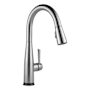 Delta Essa Pull-Down Kitchen Faucet with On/Off Touch Activation and Magnetic Docking Spray Head Arctic Stainless