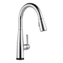 Delta Essa Pull-Down Kitchen Faucet with On/Off Touch Activation and Magnetic Docking Spray Head Chrome