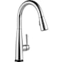 Delta Essa 1.8 GPM Single Hole Pull Down Touchless Kitchen Faucet with Voice IQ, Touch2O and Diamond Seal Technologies - Includes Escutcheon Chrome