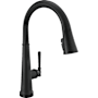 Delta Emmeline 1.8 GPM Single Hole Pull Down Touchless Kitchen Faucet with Touch2O, ShieldSpray, MagnaTite, Diamond Seal and Touch-Clean Technologies Matte Black