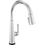 Delta Emmeline 1.8 GPM Single Hole Pull Down Touchless Kitchen Faucet with Touch2O, ShieldSpray, MagnaTite, Diamond Seal and Touch-Clean Technologies Lumicoat Chrome