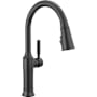 Delta Renaldi 1.8 GPM Single Hole Pull Down Kitchen Faucet with Magnetic Docking Spray Head Matte Black