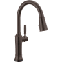 Delta Renaldi 1.8 GPM Single Hole Pull Down Touchless Kitchen Faucet with Touch2O Technology and Magnetic Docking Spray Head Venetian Bronze