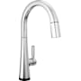Delta Monrovia 1.8 GPM Single Hole Pull Down Touchless Kitchen Faucet with Touch2O, MagnaTite, Diamond Seal and Touch-Clean Technologies Lumicoat Chrome