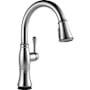 Delta Cassidy 1.8 GPM Single Hole Pull Down Touchless Kitchen Faucet with Touch2O, ShieldSpray, MagnaTite, Diamond Seal and Touch-Clean Technologies Lumicoat Arctic Stainless