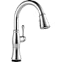Delta Cassidy 1.8 GPM Single Hole Pull Down Touchless Kitchen Faucet with Touch2O, ShieldSpray, MagnaTite, Diamond Seal and Touch-Clean Technologies Lumicoat Chrome