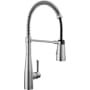 Delta Essa 1.8 GPM Single Hole Pre-Rinse Pull Down Kitchen Faucet - Includes Escutcheon Arctic Stainless
