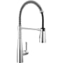 Delta Essa 1.8 GPM Single Hole Pre-Rinse Pull Down Kitchen Faucet - Includes Escutcheon Chrome