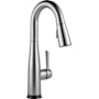 Delta Essa 1.8 GPM Single Hole Pull Down Touchless Bar Faucet with Touch2O, Touch-Clean, MagnaTite Docking and Diamond Seal Cartridge Technologies Arctic Stainless