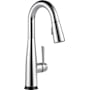 Delta Essa 1.8 GPM Single Hole Pull Down Touchless Bar Faucet with Touch2O, Touch-Clean, MagnaTite Docking and Diamond Seal Cartridge Technologies Chrome