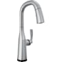 Delta Stryke 1.8 GPM Single Hole Pull Down Touchless Bar Faucet with Touch2O, Touch-Clean, MagnaTite Docking and Diamond Seal Cartridge Technologies Lumicoat Arctic Stainless