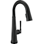 Delta Emmeline 1.8 GPM Single Hole Pull Down Touchless Bar Faucet with Touch2O, Touch-Clean, ShieldSpray, MagnaTite Docking and Diamond Seal Cartridge Technologies Matte Black