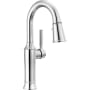 Delta Renaldi 1.8 GPM Single Hole Pull-Down Bar/Prep Faucet with Magnetic Docking Spray Head Lumicoat Chrome