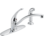 Delta Foundations Kitchen Faucet with Side Spray Chrome