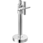 Delta Straight Supply Stop Valve with Cross Handle - Less Supply Line Chrome