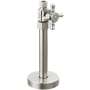 Delta Straight Supply Stop Valve with Cross Handle - Less Supply Line Brilliance Stainless
