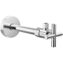Delta Angled Supply Stop Valve with Cross Handle - Less Supply Line Chrome
