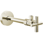 Delta Angled Supply Stop Valve with Cross Handle - Less Supply Line Brilliance Polished Nickel