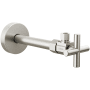 Delta Angled Supply Stop Valve with Cross Handle - Less Supply Line Brilliance Stainless