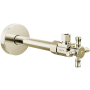 Delta Angled Supply Stop Valve with Cross Handle - Less Supply Line Brilliance Polished Nickel