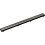 Delta 36" Reversible Linear Shower Drain with Dual Grate Installation - Less Rough In Black Stainless