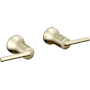 Delta Trinsic Bathroom Faucet Wall Mounted Lever Handles Brilliance Polished Nickel