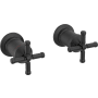 Delta Broderick Cross Handle Kit for Wall Mount Tub Filler Matte Black