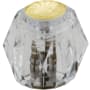 Delta Two Traditional / Classic Clear Knob Handle from the Classic Collection Polished Brass