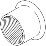 Delta Valve Trim Sleeve - Diverter Brilliance Stainless