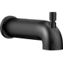 Delta 6-1/2" Integrated Diverter Tub Spout Matte Black