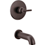 Delta Trinsic Wall Mounted Bathtub Faucet Only - Less Rough-In Valve Venetian Bronze